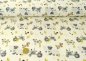 Preview: Happy Farm Hilco Sweatstoff in ecru mit Bauernhofmotiven